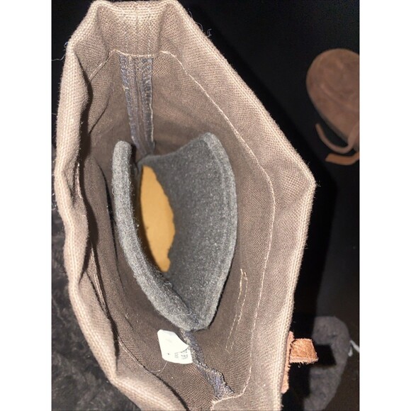 STEGER Mukluks Brown Moosehide Canvas Winter Snow 17" Tall Boots Sz 8 (Women's) - Picture 6 of 6